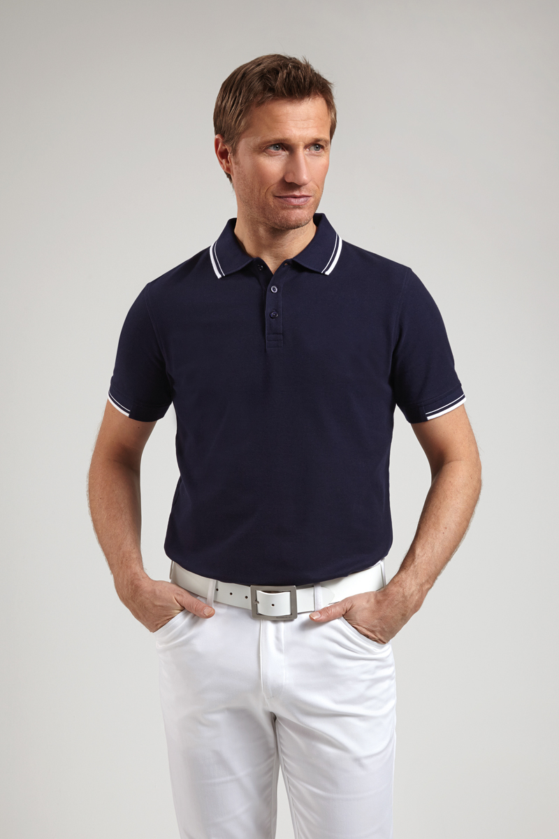 Glenmuir Tailored Fit Tipped Polo Shirt - Kippen