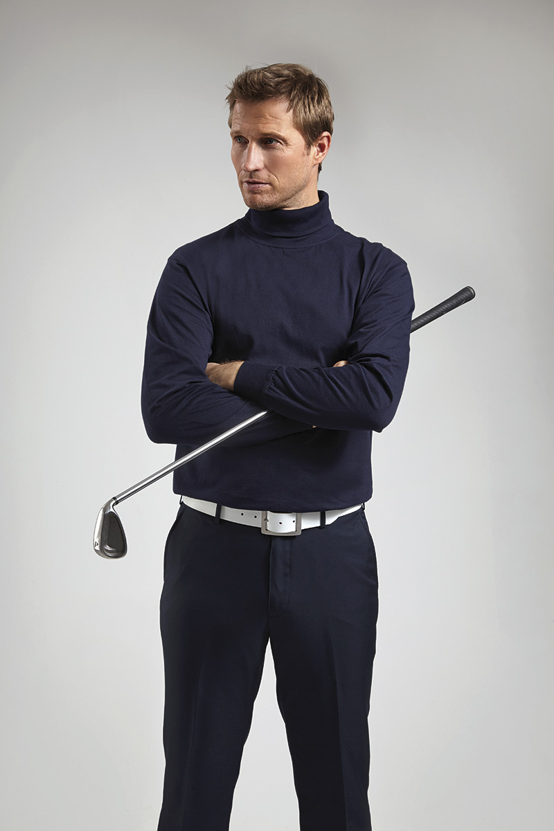 Glenmuir Lewis long sleeve roll neck polo
