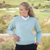 Brunton V neck lambswool ladies golf jumper