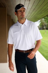 Stiff collar sales golf shirt